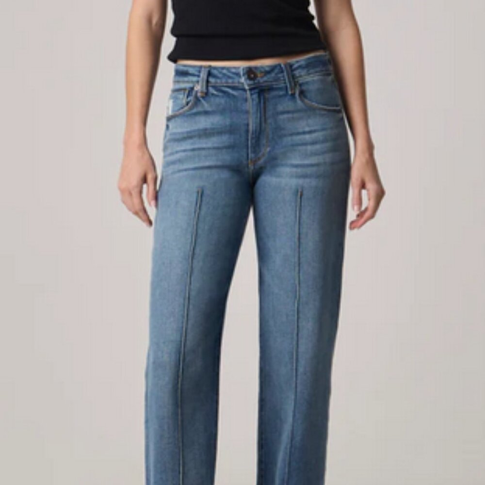 Edyson "Vincent" High Rise Cuffed Wide Leg Jeans- Women's